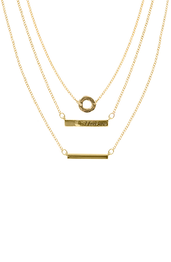 Love Layered Necklace Gold – shoparchief