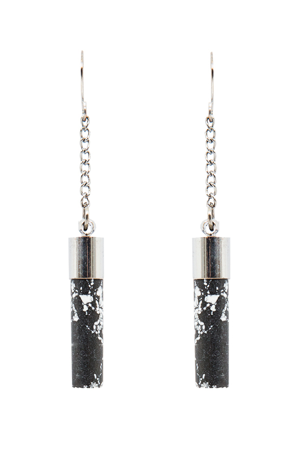 Marble Tube Oorbellen – shoparchief