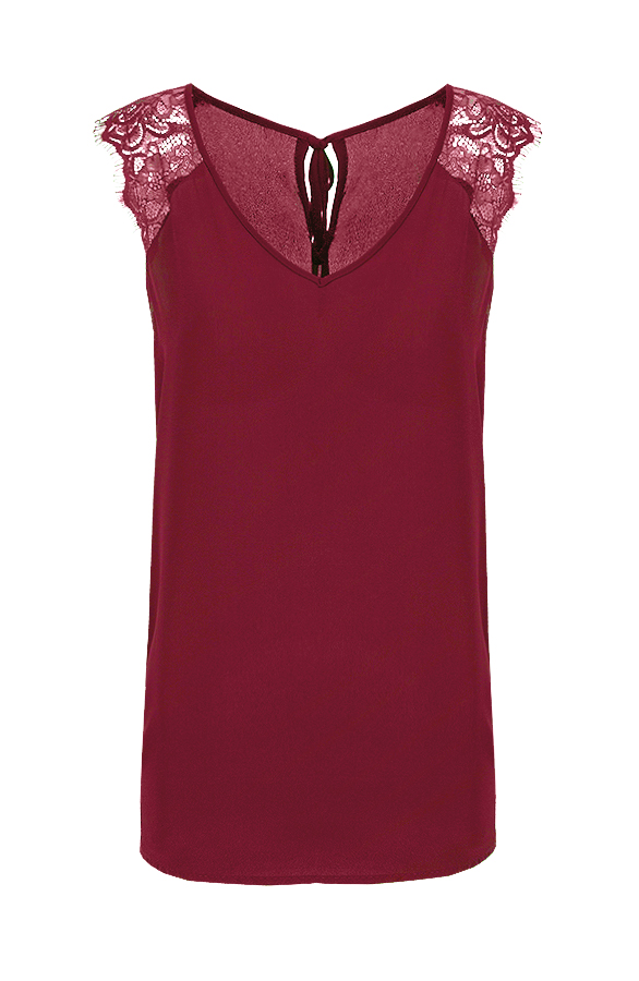 Perfect Lace Top Bordeaux – shoparchief