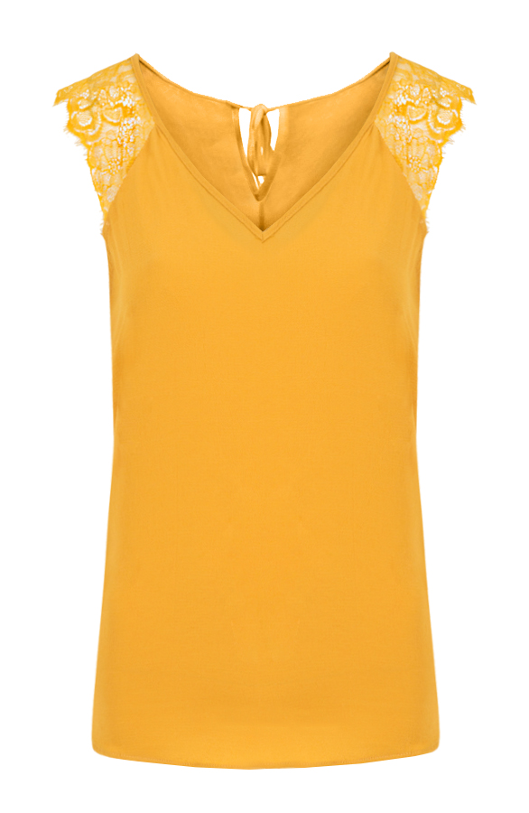 Perfect Lace Top Oker – shoparchief
