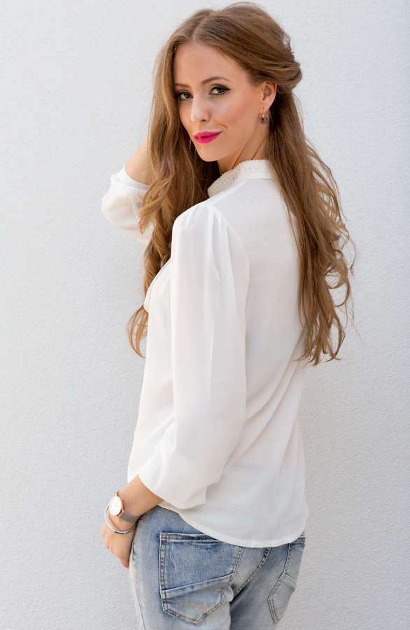 Marina Di Capri Blouse White – shoparchief, foto 5