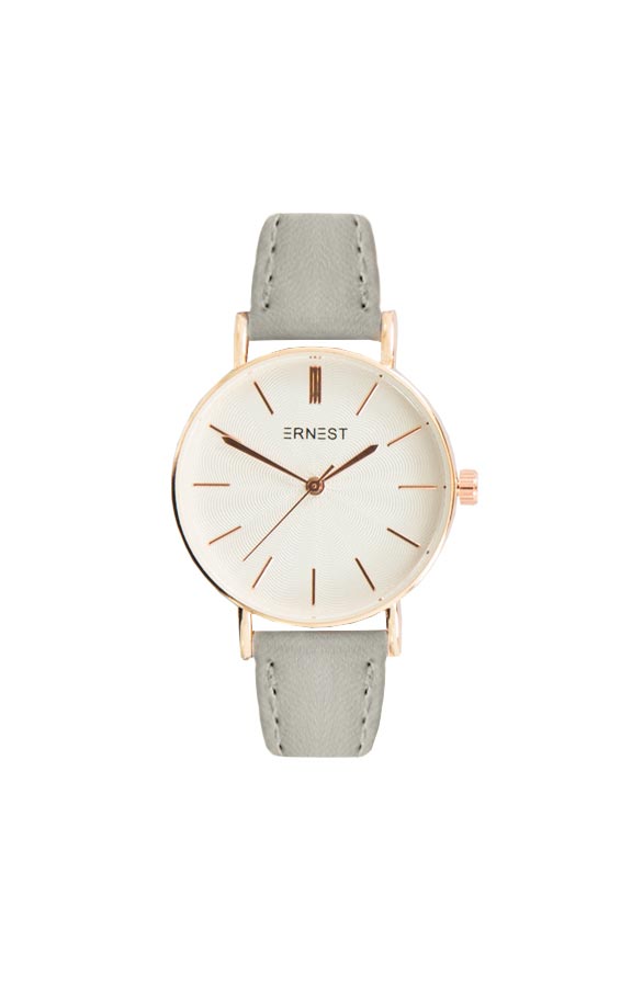 Leather Classy Watch Grey – shoparchief