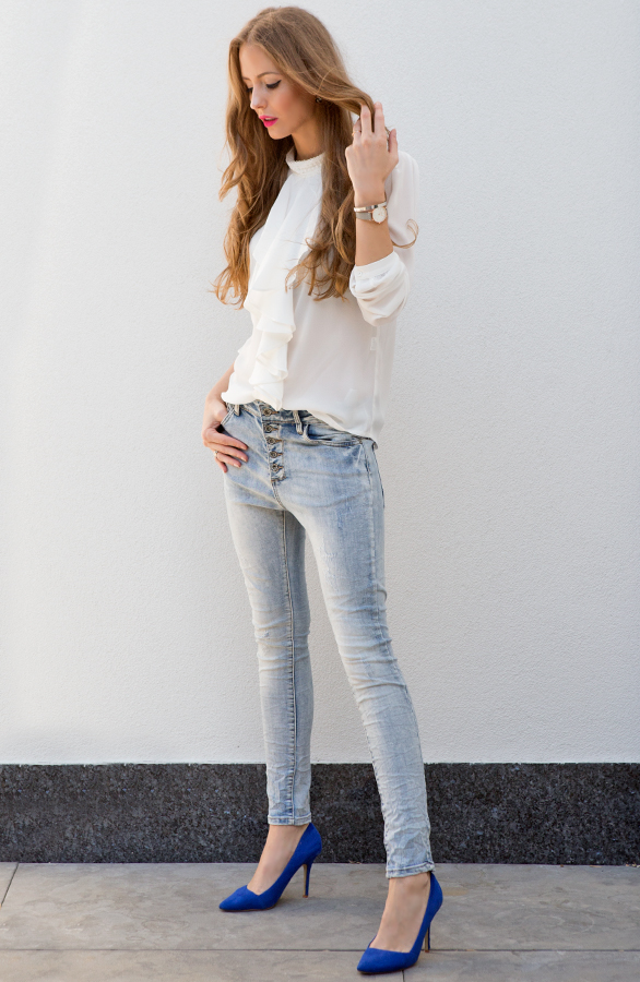 Marina Di Capri Blouse White – shoparchief, foto 4