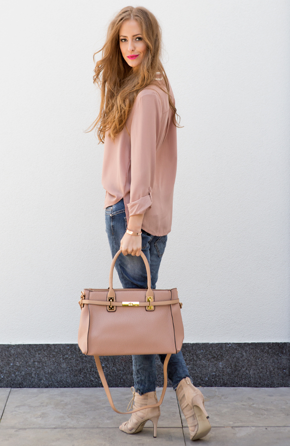 Classic Luxury Bag Blush – shoparchief, foto 5