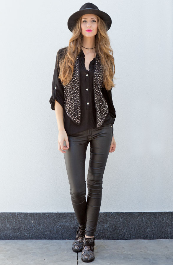 Rock Chic Gilet Black – shoparchief, foto 5