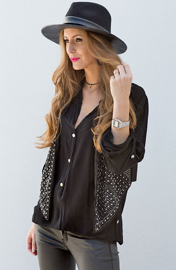 Rock Chic Gilet Black – shoparchief, foto 3