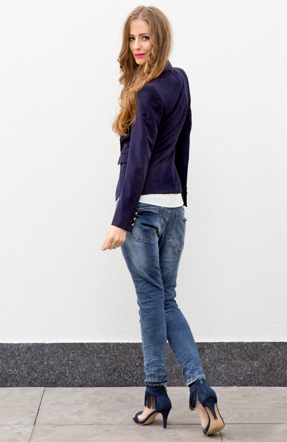 Luxury Button Blazer 2.0 Navy – shoparchief, foto 5
