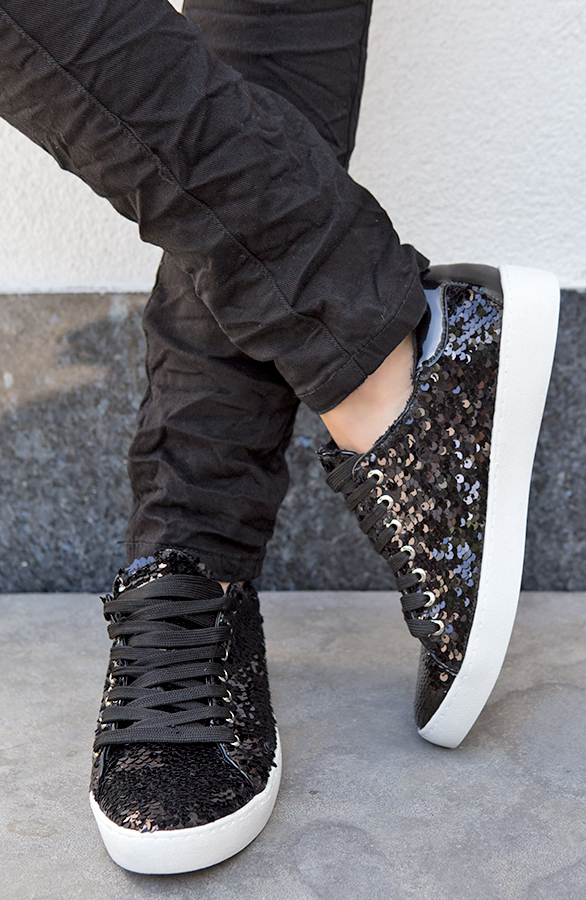 Sparkle Me Up Sneakers Black – shoparchief, foto 2