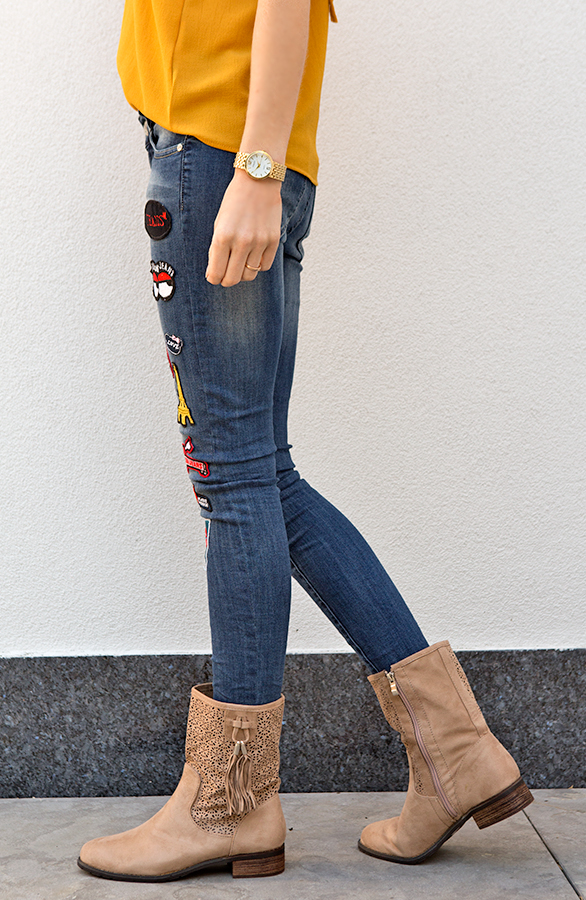 Be Mine Suede Boots Beige – shoparchief, foto 5