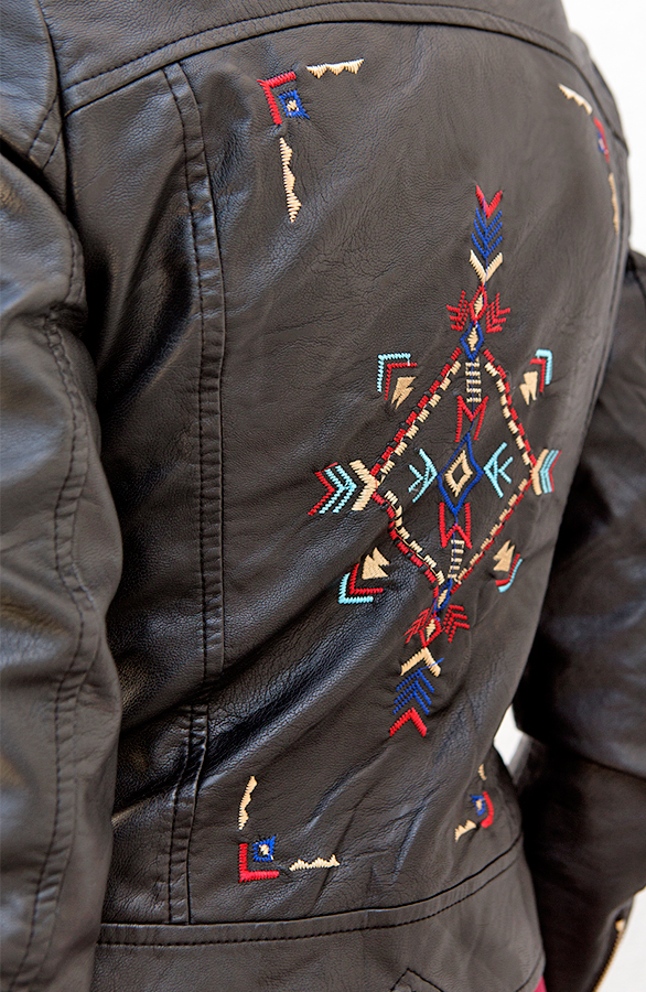 Aztec Leather Jacket – shoparchief, foto 5