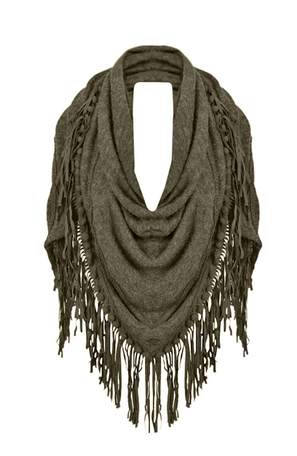 All About Fringe Sjaal Army – shoparchief