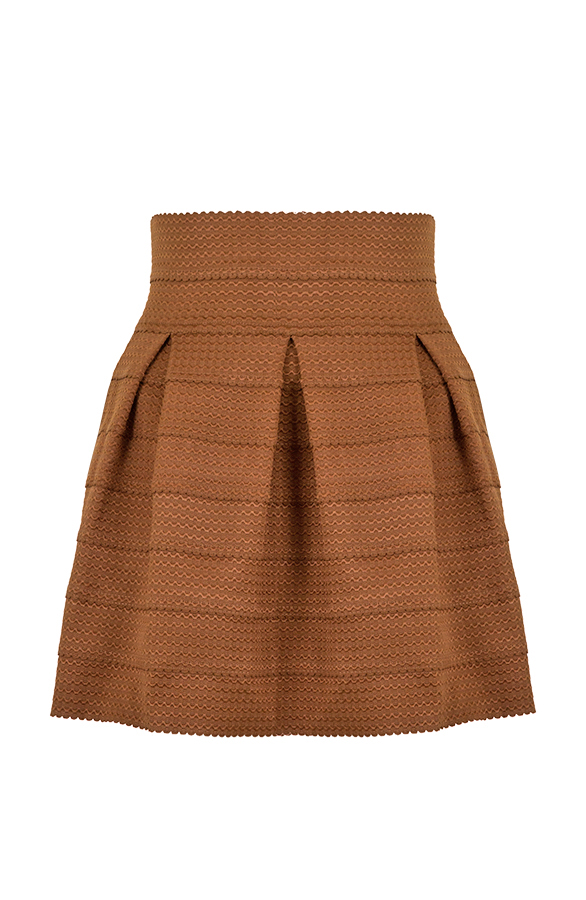 Scuba Skirt Cognac – shoparchief