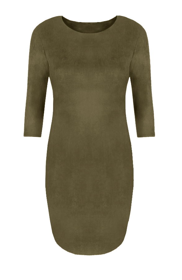 Suede Jurk New Army – shoparchief