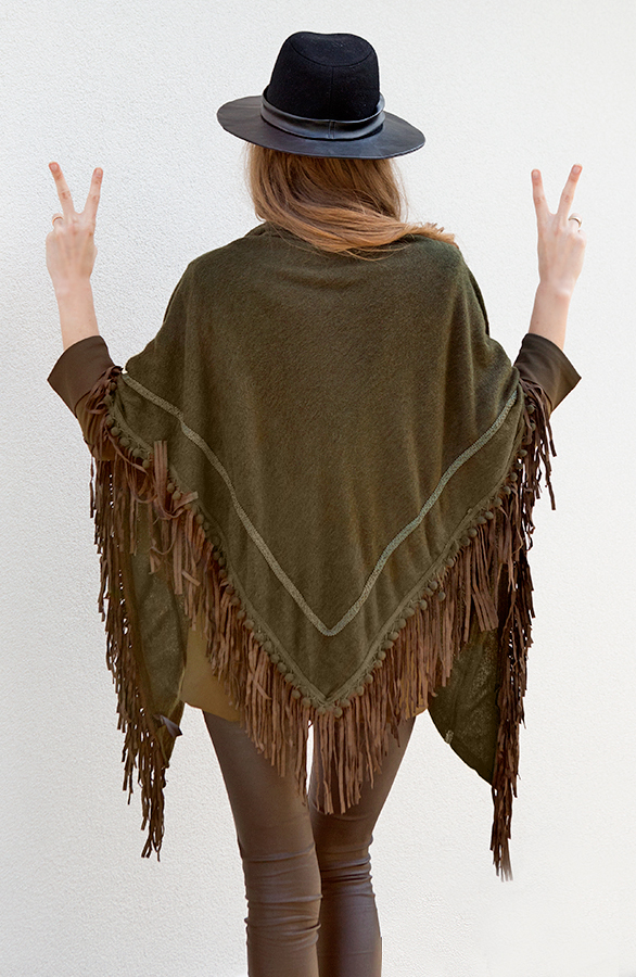 All About Fringe Sjaal Army – shoparchief, foto 3