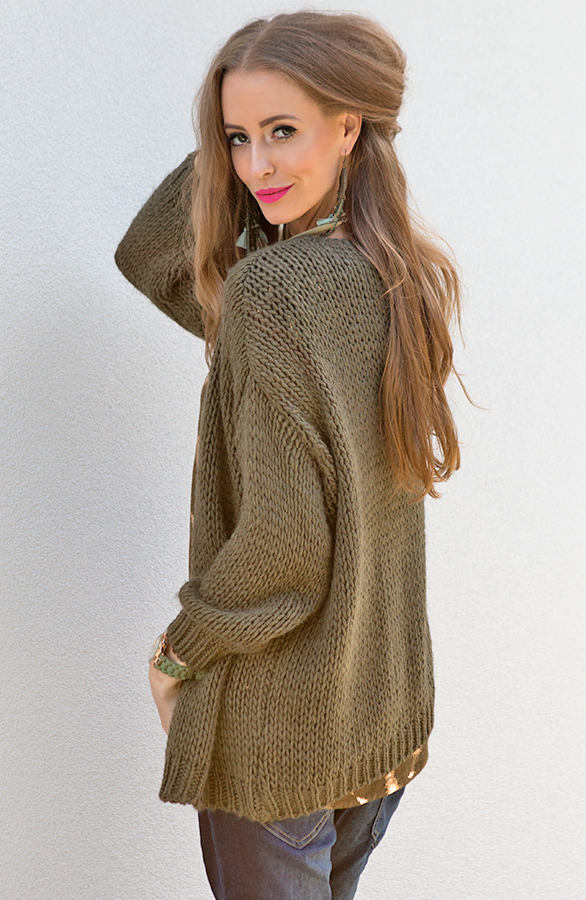 Oversized Army Cardigan – shoparchief, foto 3