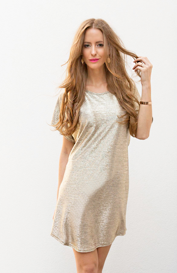 Metallic Golden Tuniek – shoparchief, foto 5
