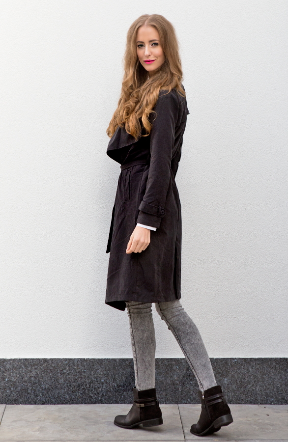 Safari Trenchcoat 2.0 Black – shoparchief, foto 4