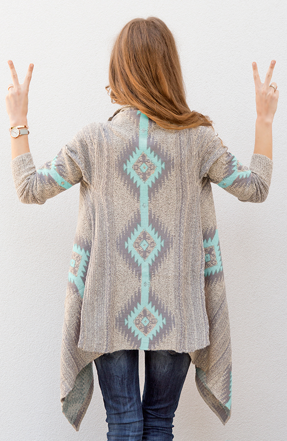 Aztec Mint Cardigan 2.0 – shoparchief, foto 4