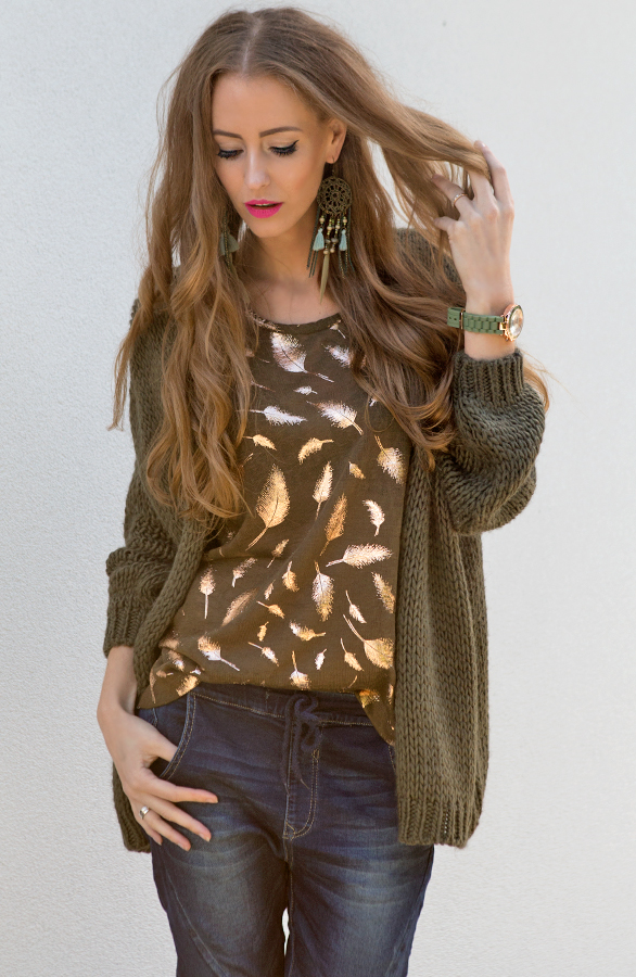 Oversized Army Cardigan – shoparchief, foto 4