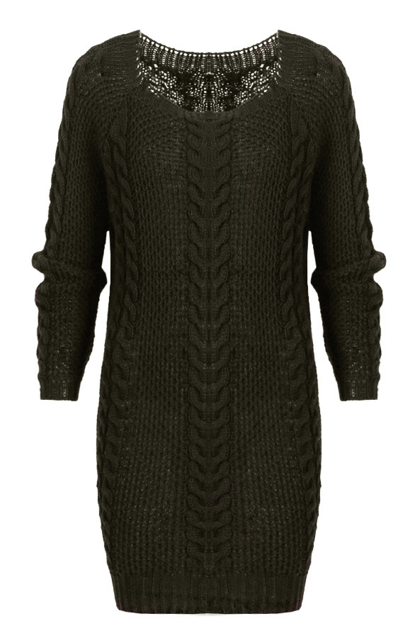 Cable Knit Sweater Army – shoparchief