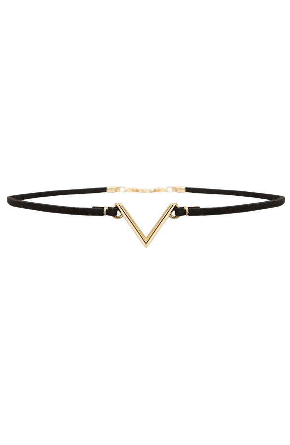 Choker Ketting V Goud – shoparchief