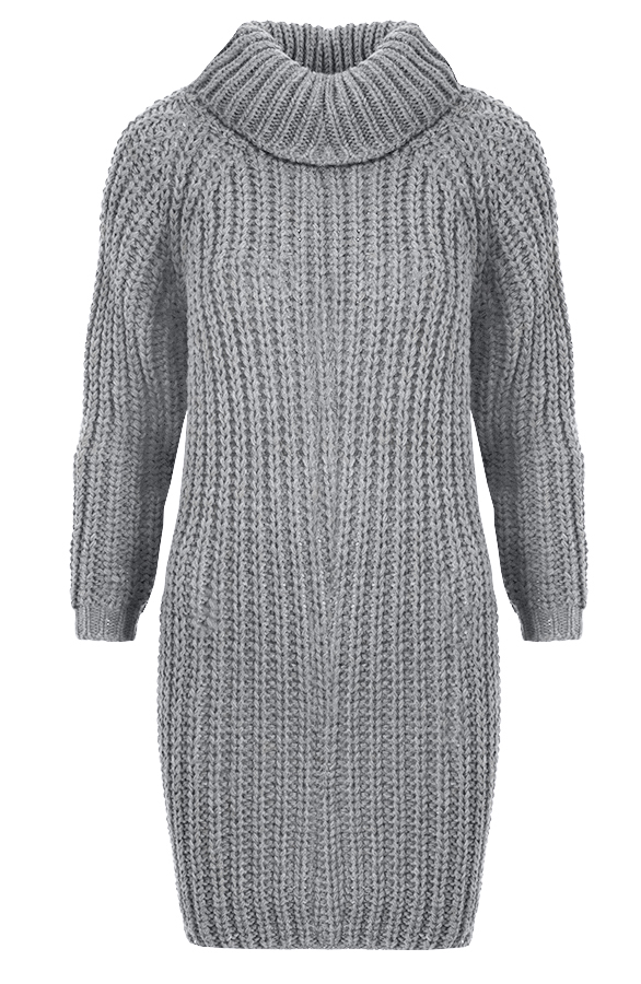 Coll Sweater Long Grey – shoparchief