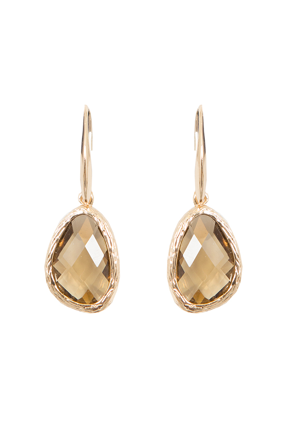Gemstone Bronze Oorbellen – shoparchief