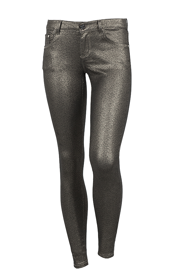 Metallic Coated Jeans Silver – shoparchief