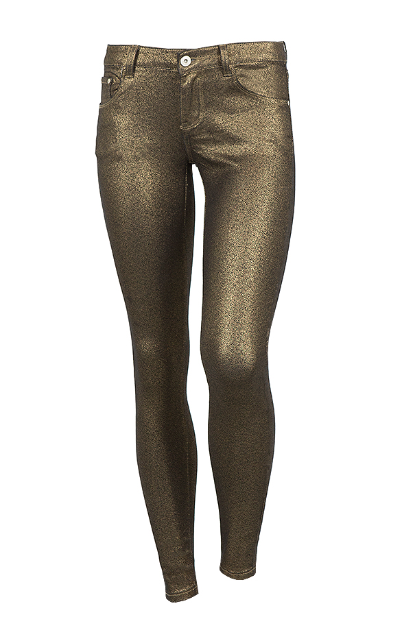 Metallic Coating Jeans Gold – shoparchief