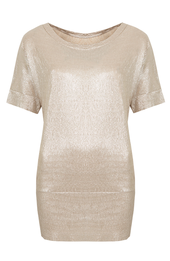 Metallic Wave Tuniek Gold – shoparchief