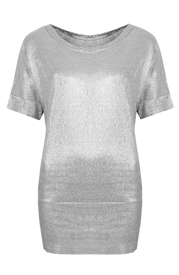 Metallic Wave Tuniek Silver – shoparchief