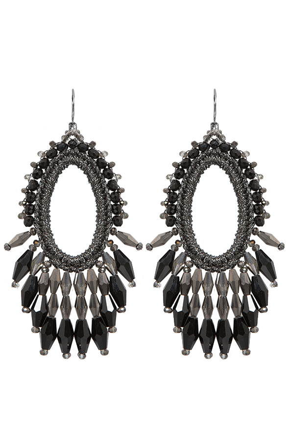 Oval Oorbellen Sparkle Silver – shoparchief