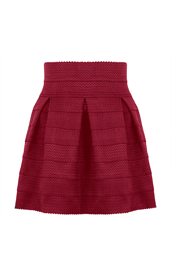 Scuba Skirt Bordeaux – shoparchief