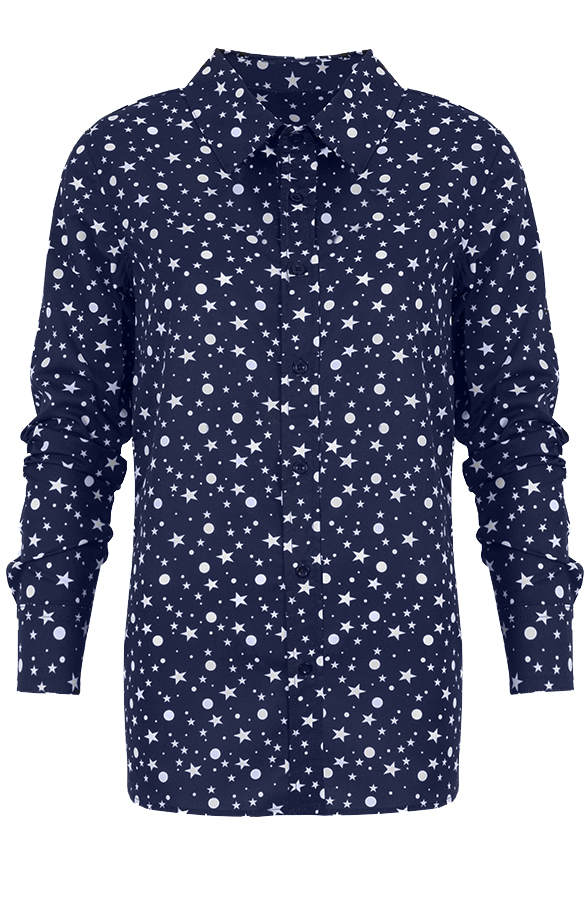 Star Fever Blouse Blue – shoparchief