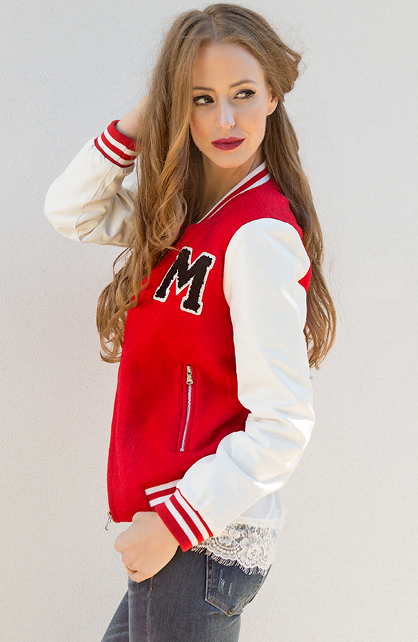 Baseball Jacket Red – shoparchief, foto 2