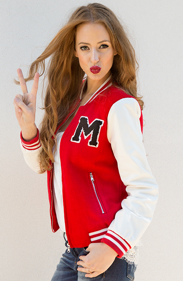 Baseball Jacket Red – shoparchief, foto 3