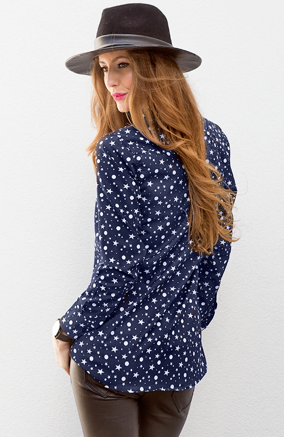 Star Fever Blouse Blue – shoparchief, foto 4