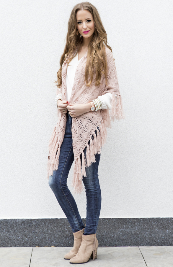 Fringe Sjaal Soft Pink 3.0 – shoparchief, foto 4