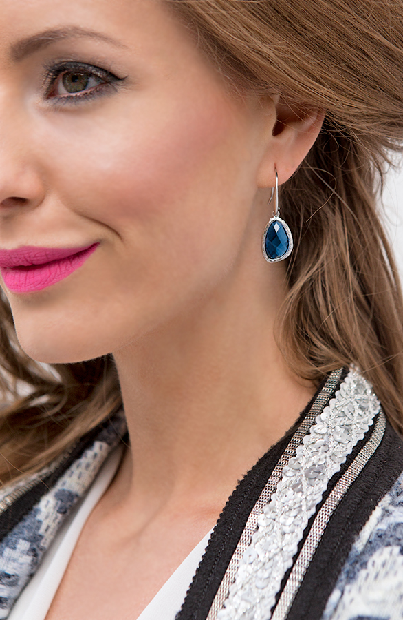 Gemstone Blue Oorbellen – shoparchief, foto 2