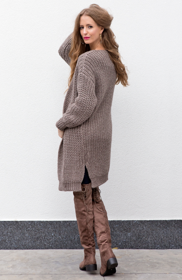 Wondering Cardigan Taupe – shoparchief, foto 4