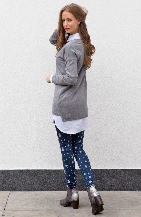 Loose Sweater Shine Grey – shoparchief, foto 4