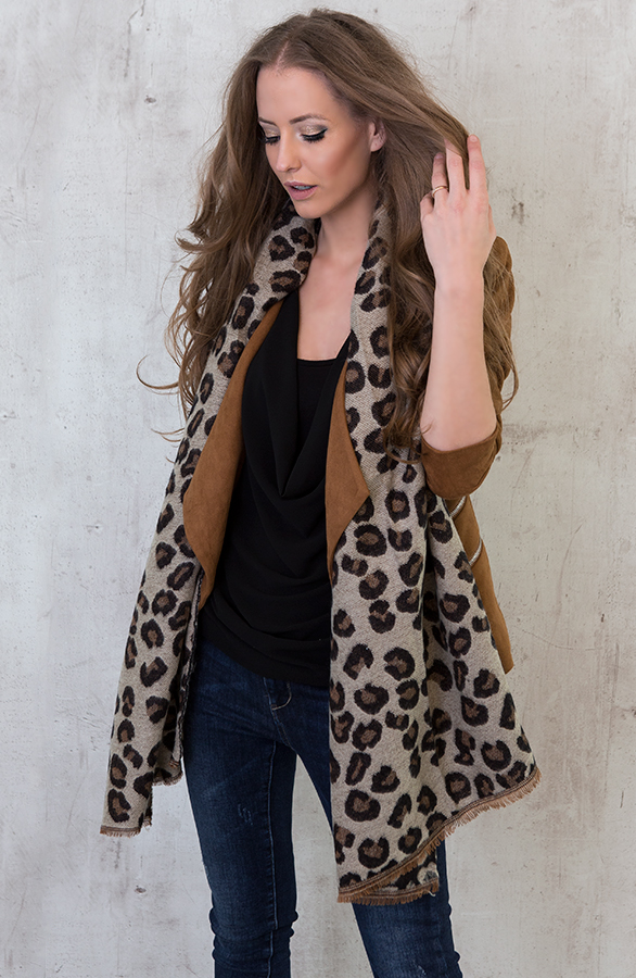Luxury Leopard Sjaal Taupe 2.0 – shoparchief, foto 2