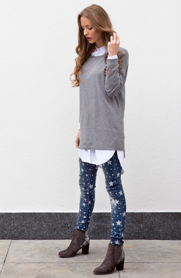 Loose Sweater Shine Grey – shoparchief, foto 6