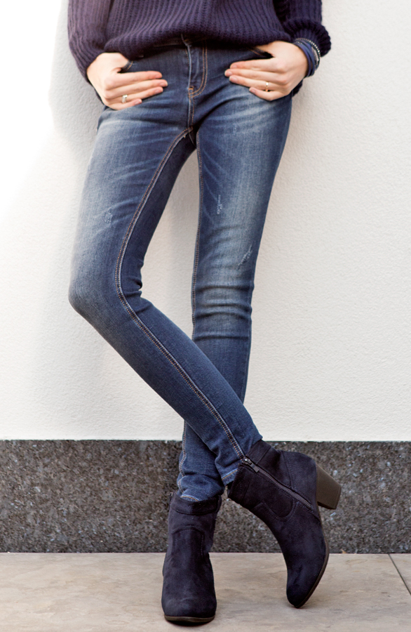 Suede Booties Blue 2.0 – shoparchief, foto 2