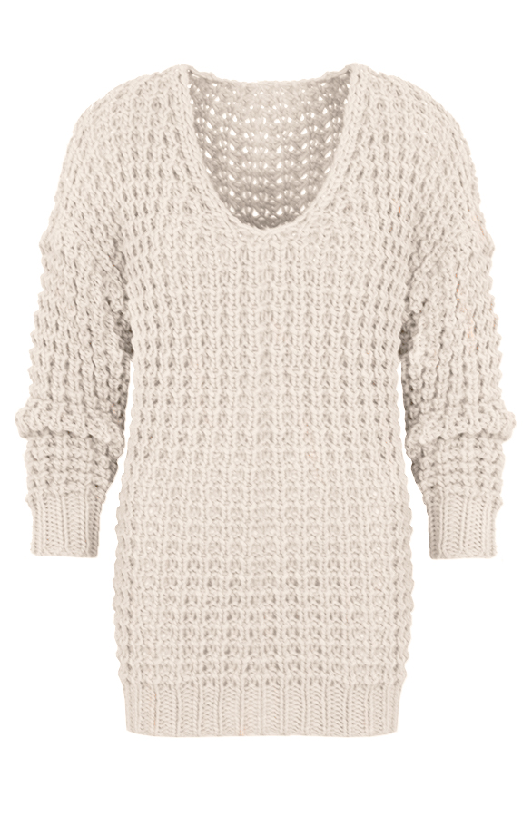 Knitted Sweater Beige – shoparchief