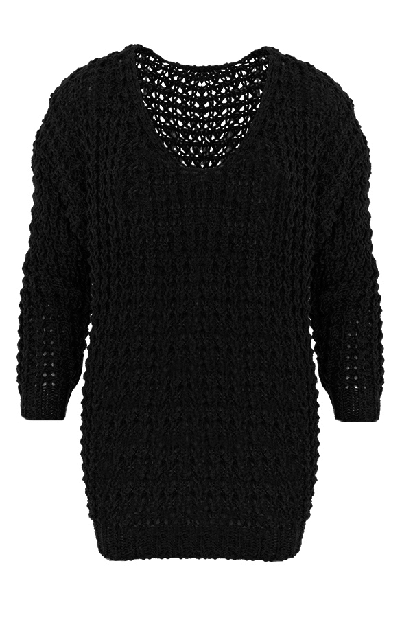 Knitted Sweater Black – shoparchief
