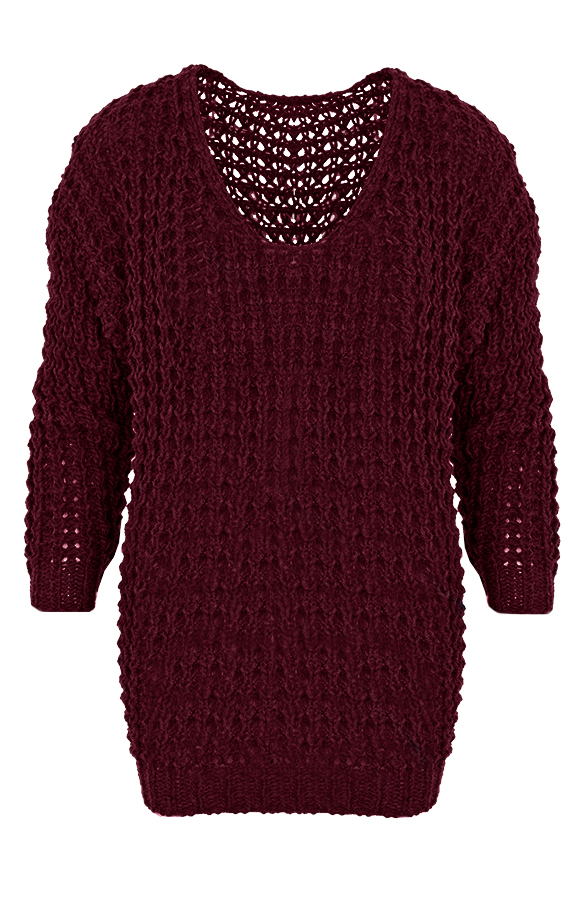 Knitted Sweater Bordeaux – shoparchief