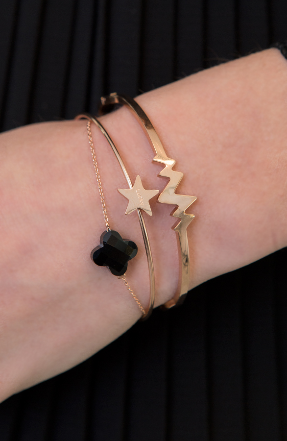Clover Bracelet Black – shoparchief, foto 2
