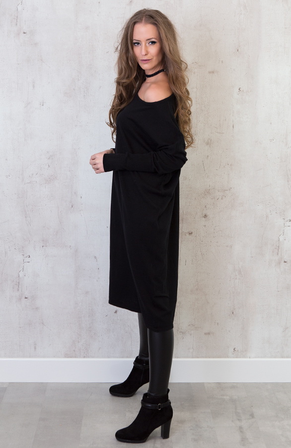 Long Oversized Tuniek Zwart – shoparchief, foto 3