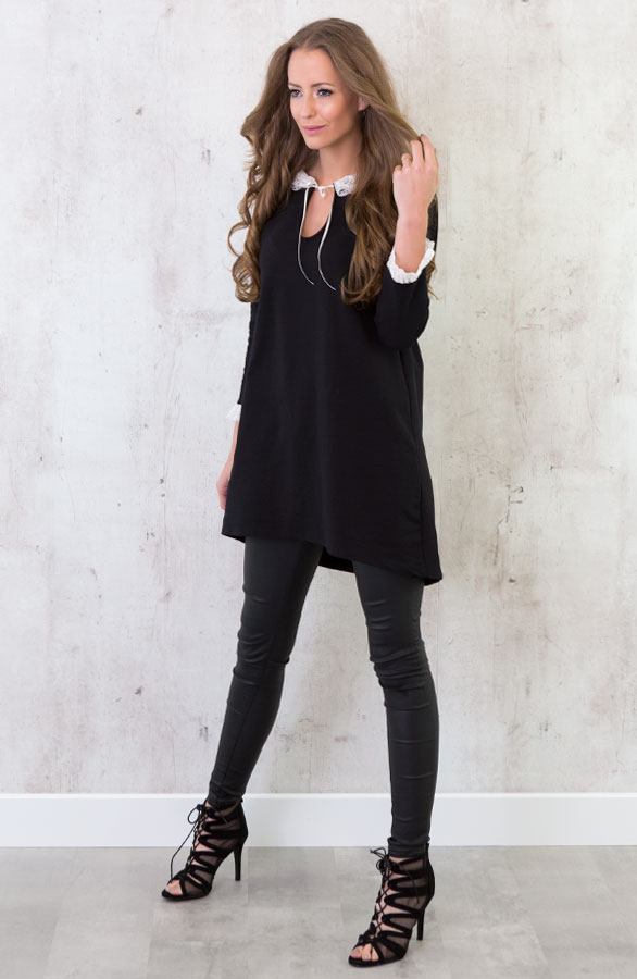 Lace Up Tuniek Black – shoparchief, foto 5
